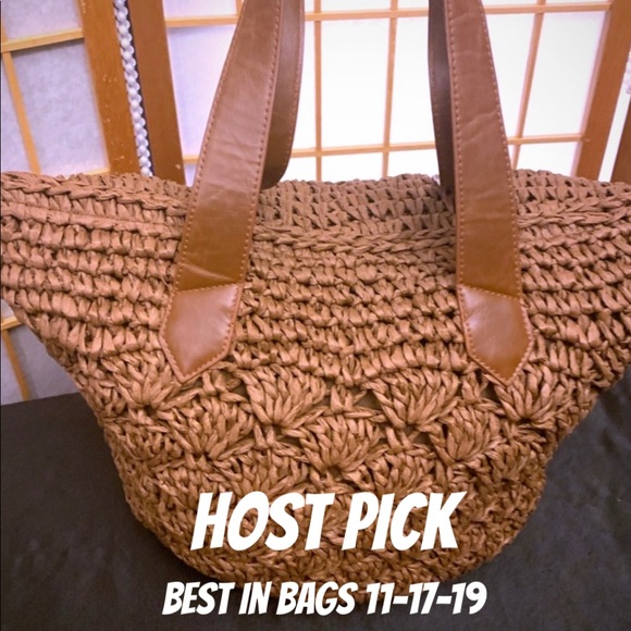 croft & barrow Handbags - CROFT & BARROW STRAW TOTE - NWOT